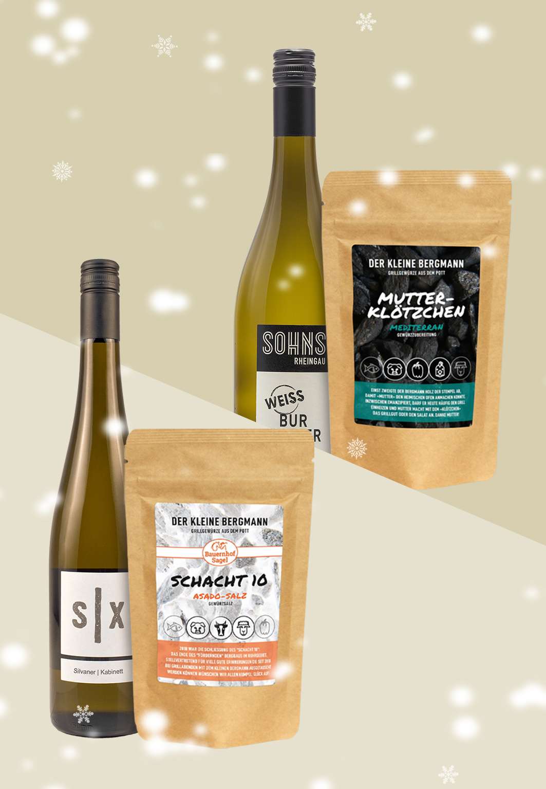 Genusspaket 09: wein + gewürzmischung hoch 2