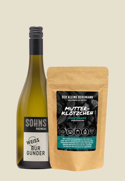 Genusspaket 06: wein + gewürzmischung "mutterklötzchen"